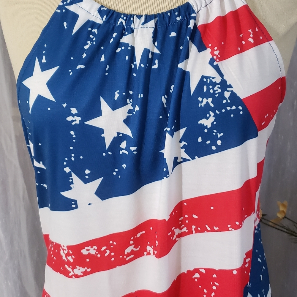 Red White and Blue For G and PL MAXI DRESS.